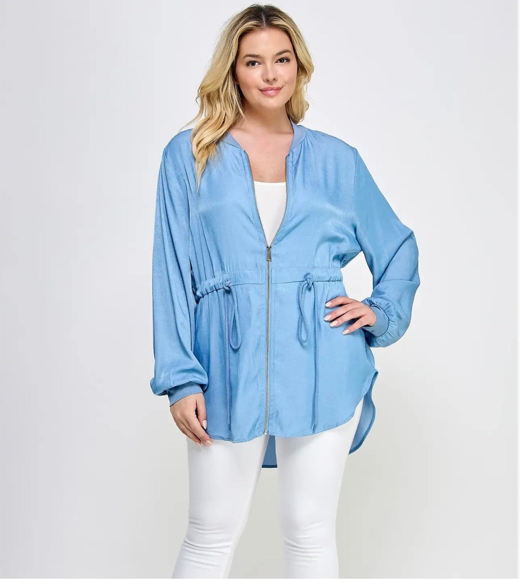 Plus size Zip up Jacket