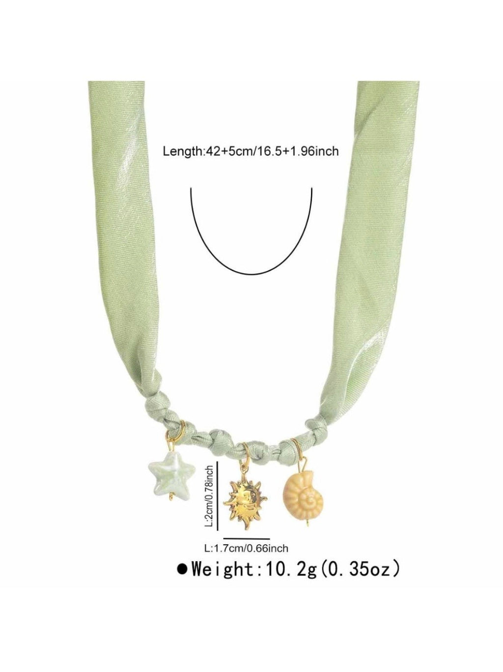 Summer Charm Fabric Necklace