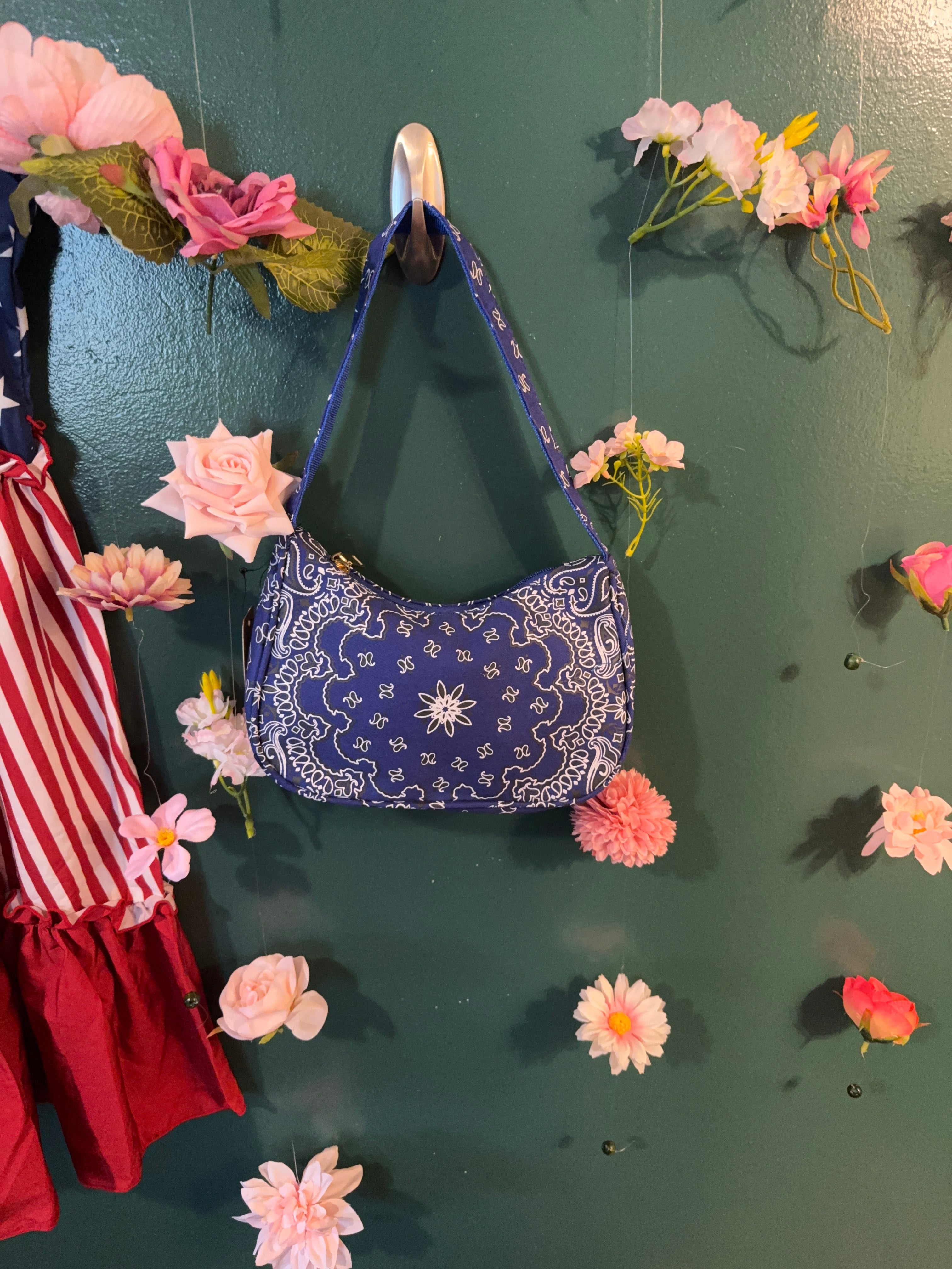 Lite Blue Bandana shoulder Bag