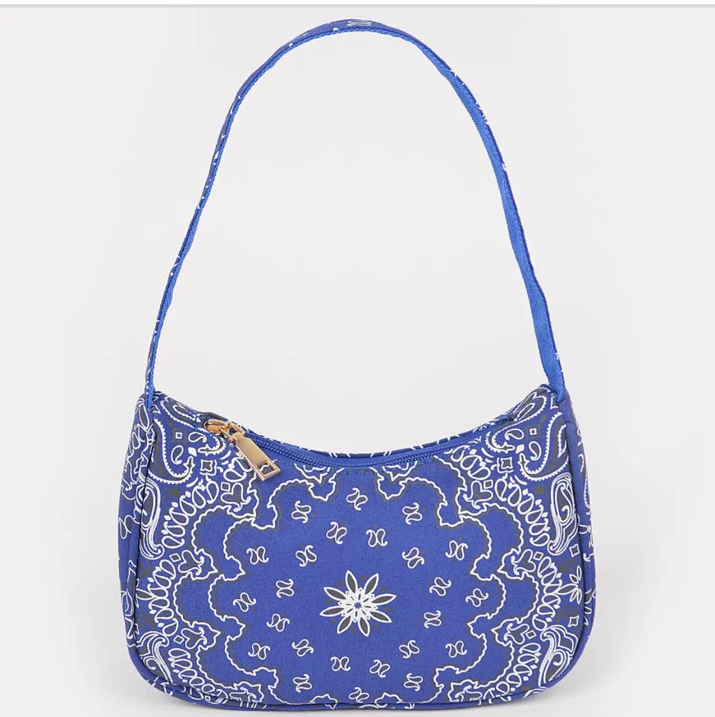 Lite Blue Bandana shoulder Bag