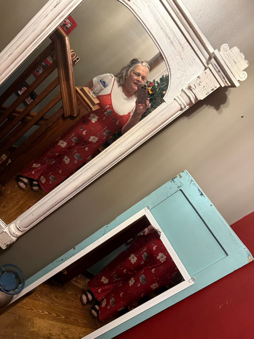 Casual Sleeveless Red Floral Print Jumpsuit