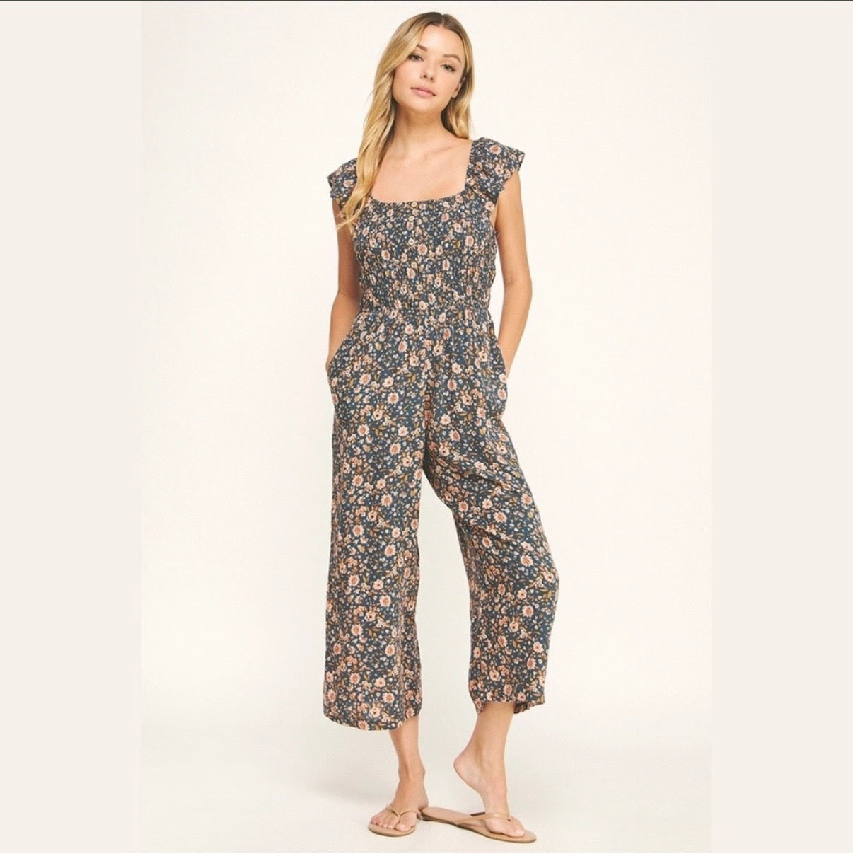 Floral Jumpsuit with pockets
