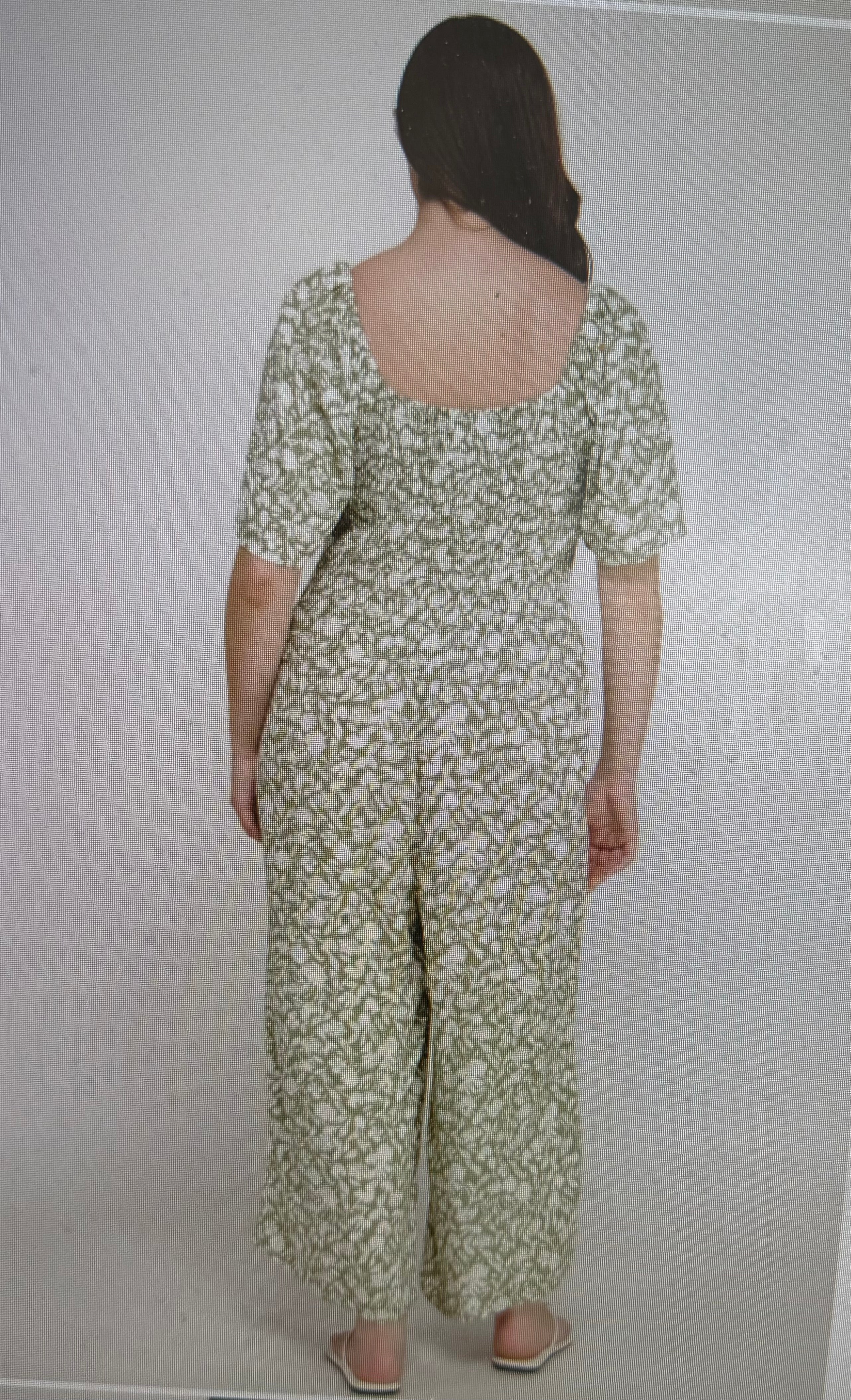Plus sizes Floral Green Jumpsuit-
