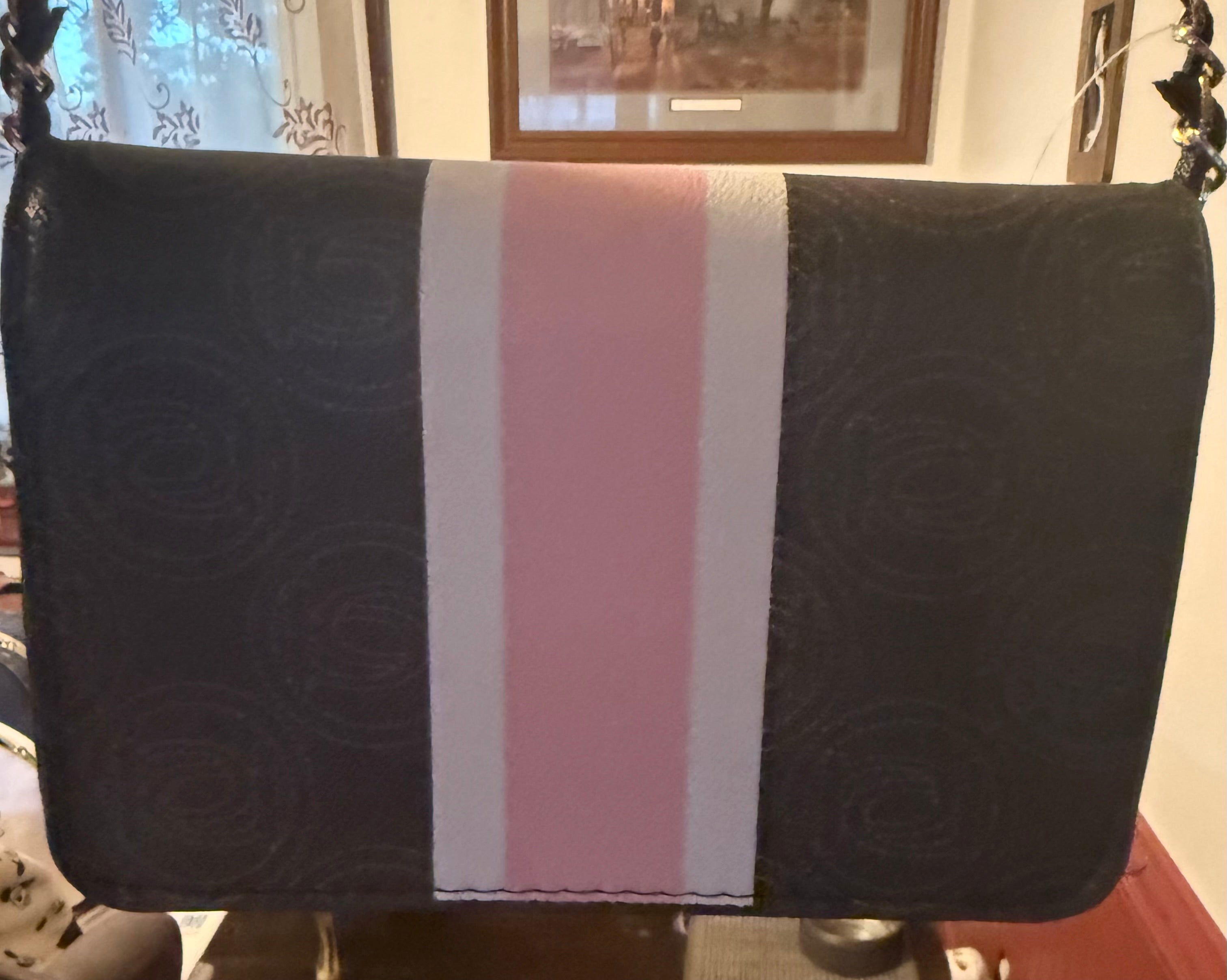 Bebe Los Angeles Ember Black & Pink Crossbody