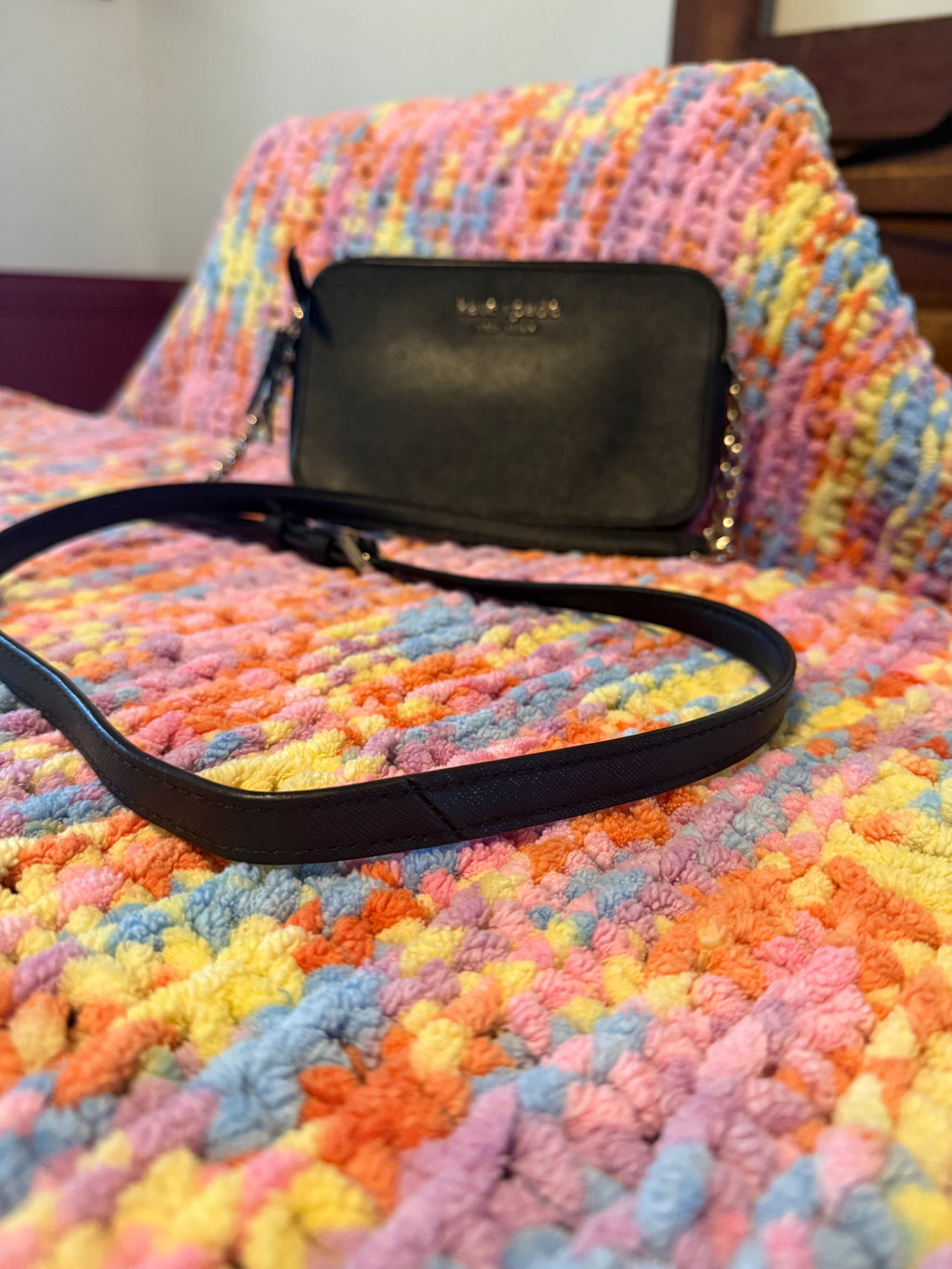 Kate Spade New York Black Leather Crossbody