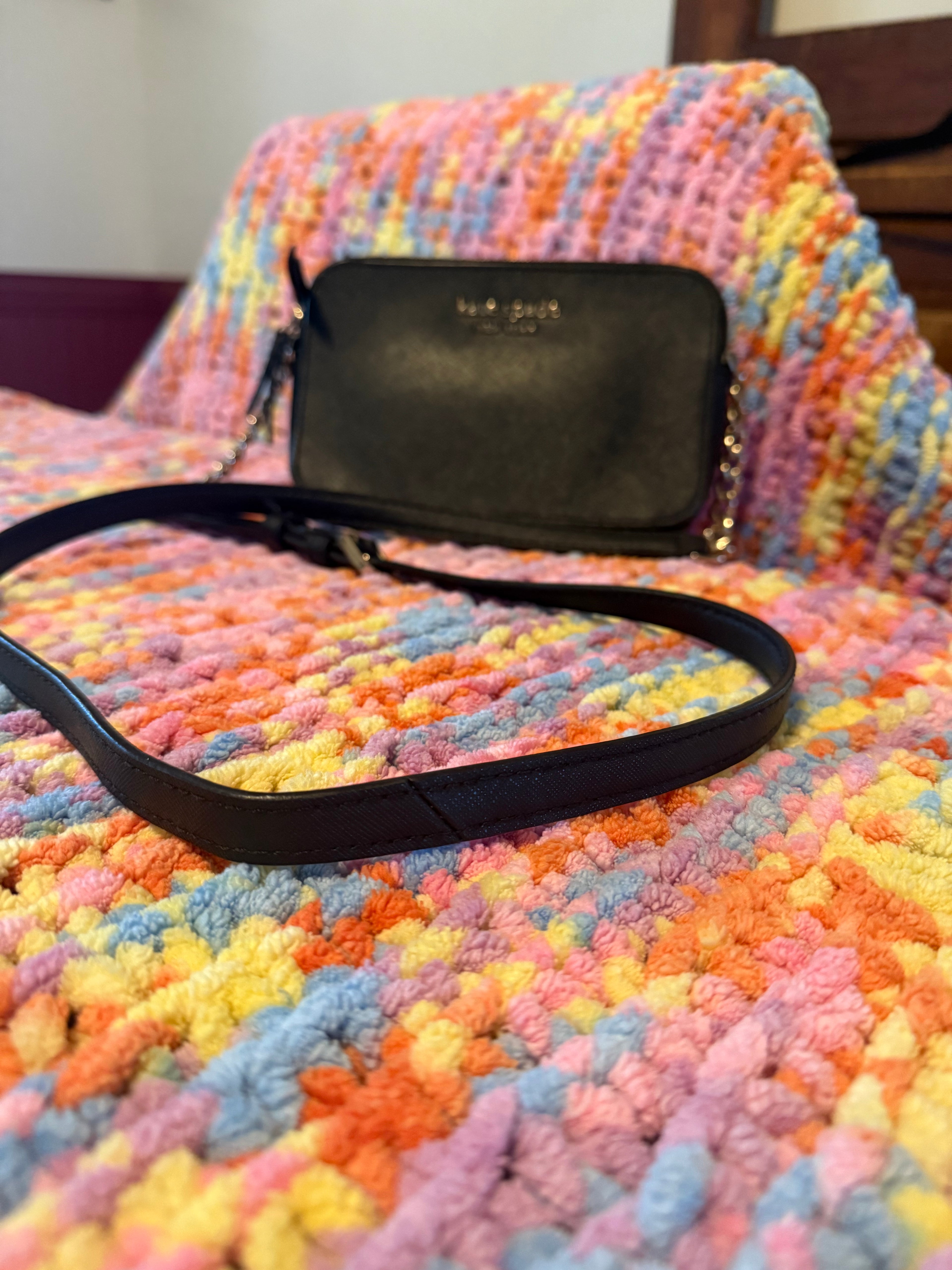 Kate Spade New York Black Leather Crossbody