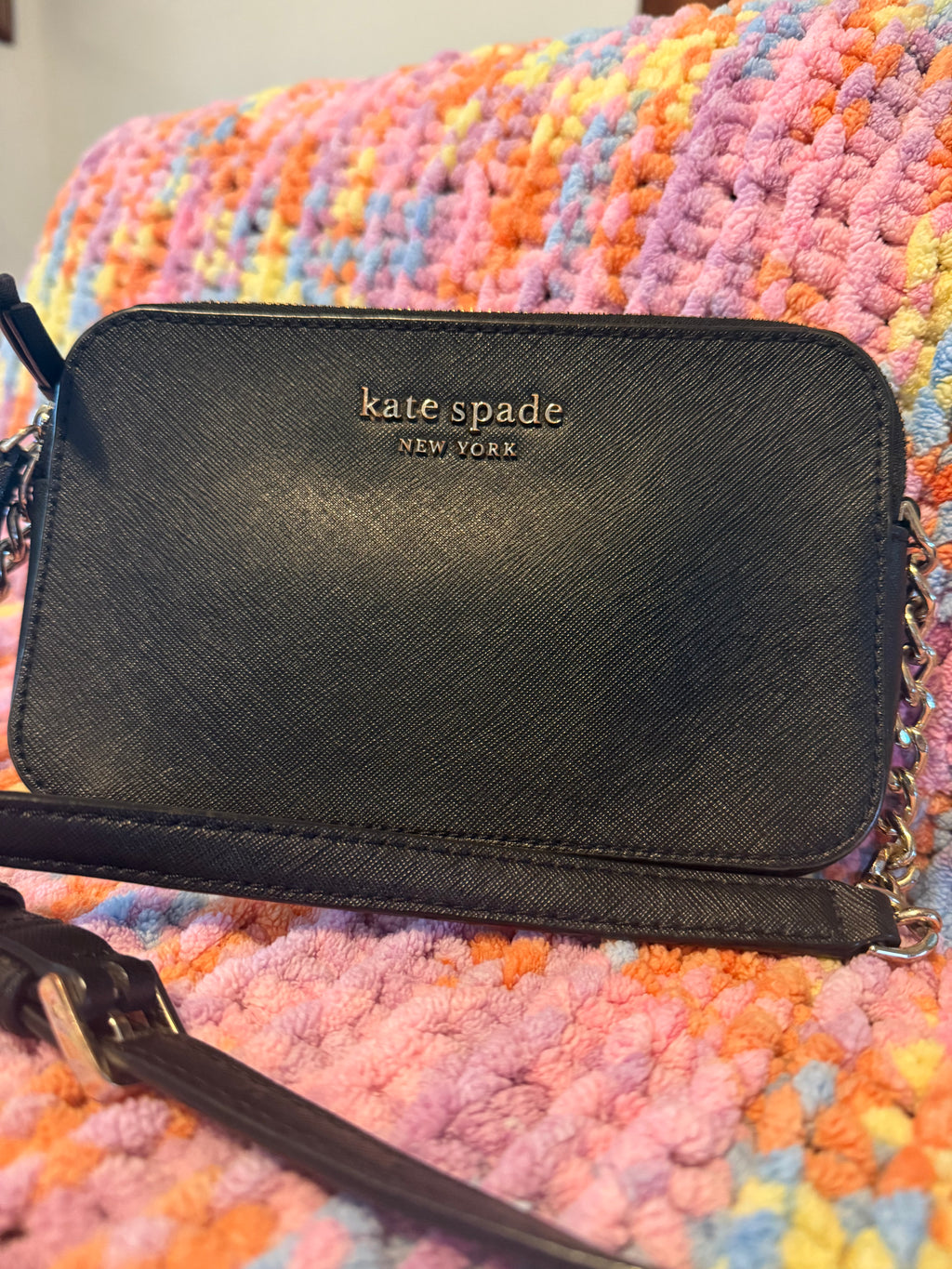 Kate Spade New York Black Leather Crossbody