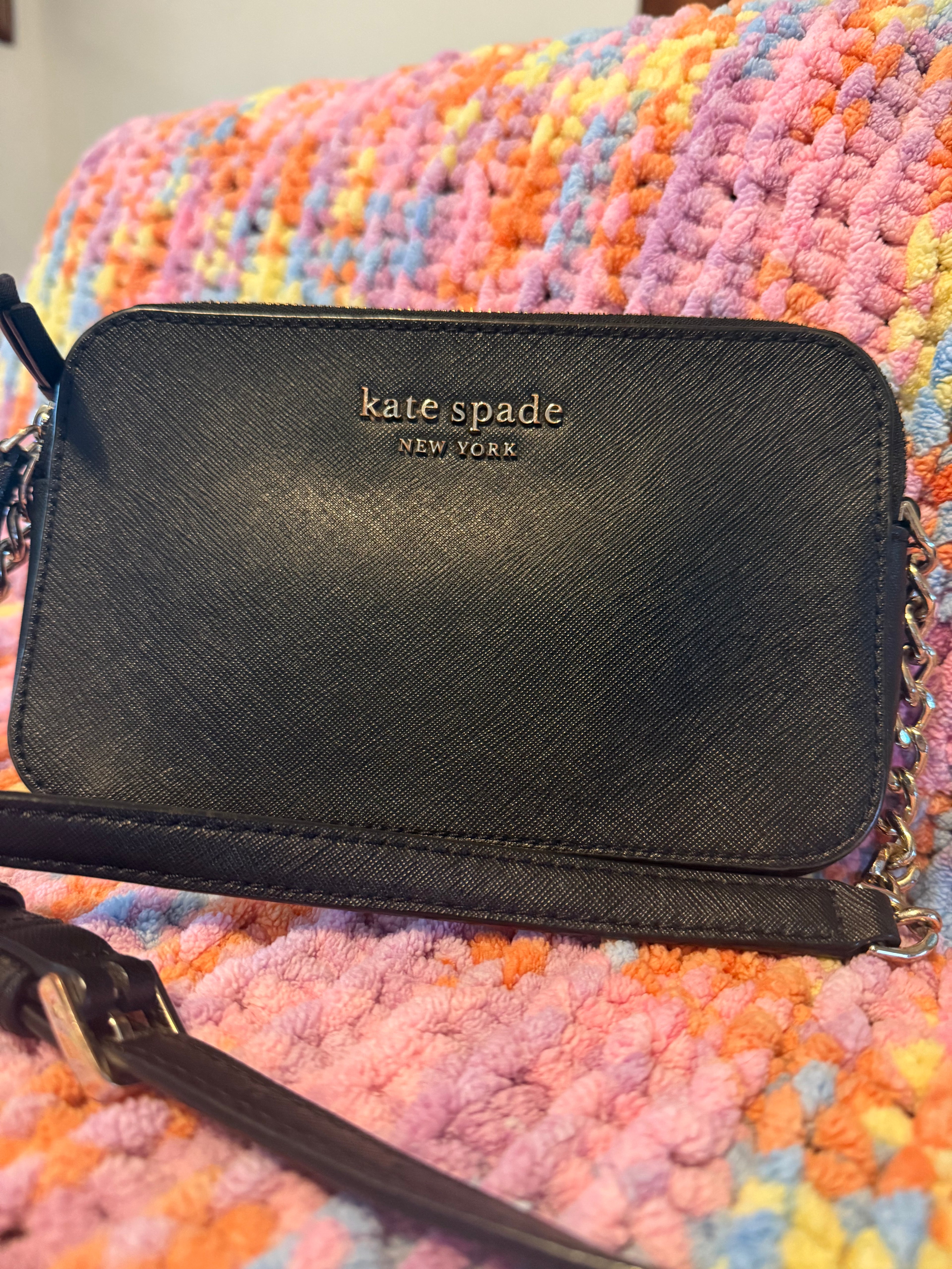 Kate Spade New York Black Leather Crossbody