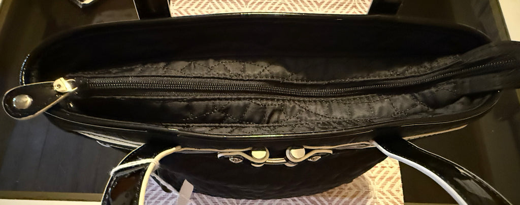 Vera Bradley Black Quilted Tote