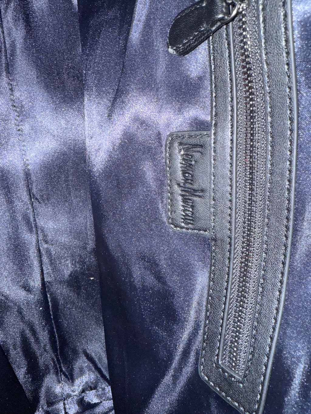 Neiman Marcus Blue Woven Tote