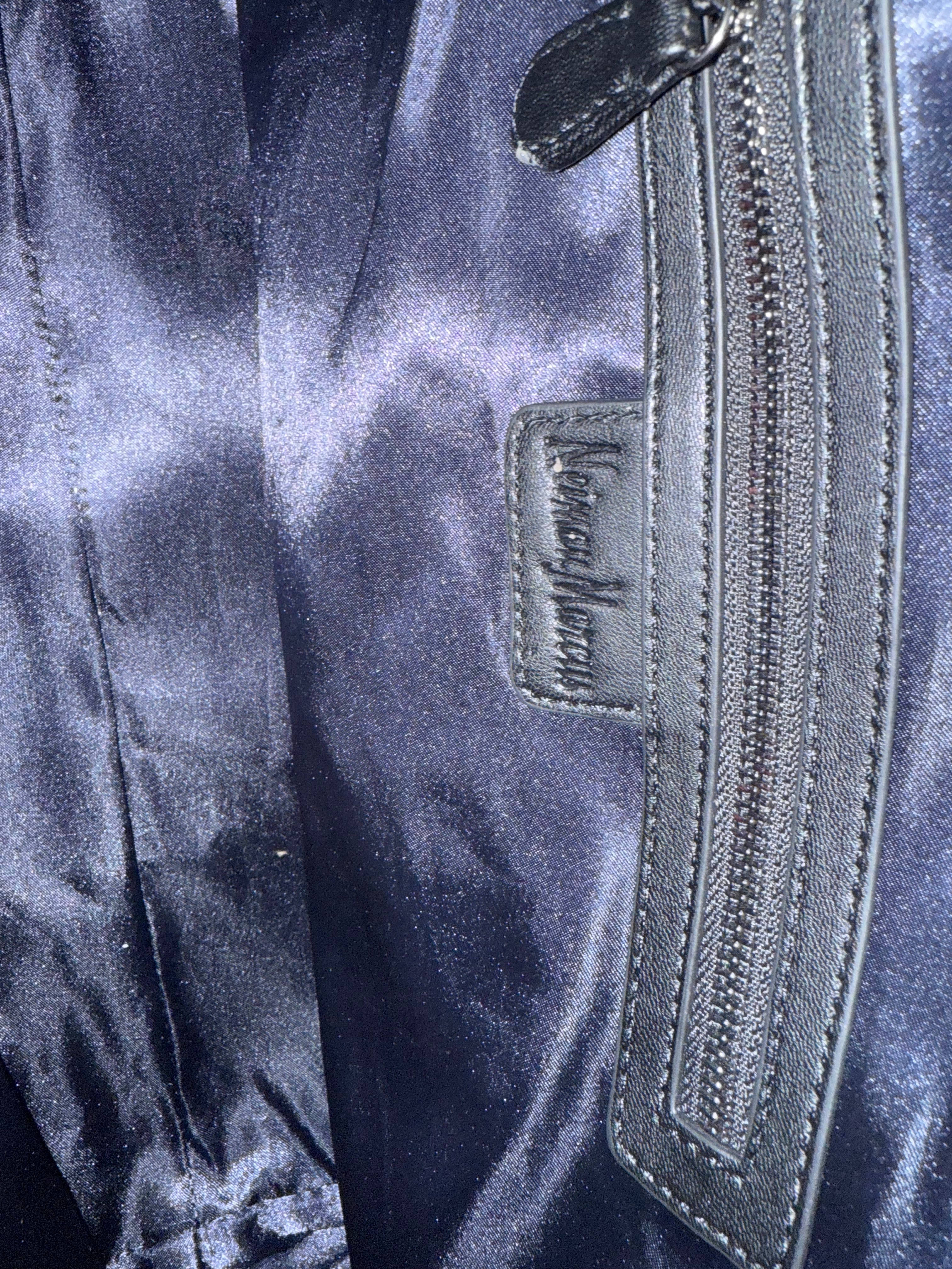 Neiman Marcus Blue Woven Tote