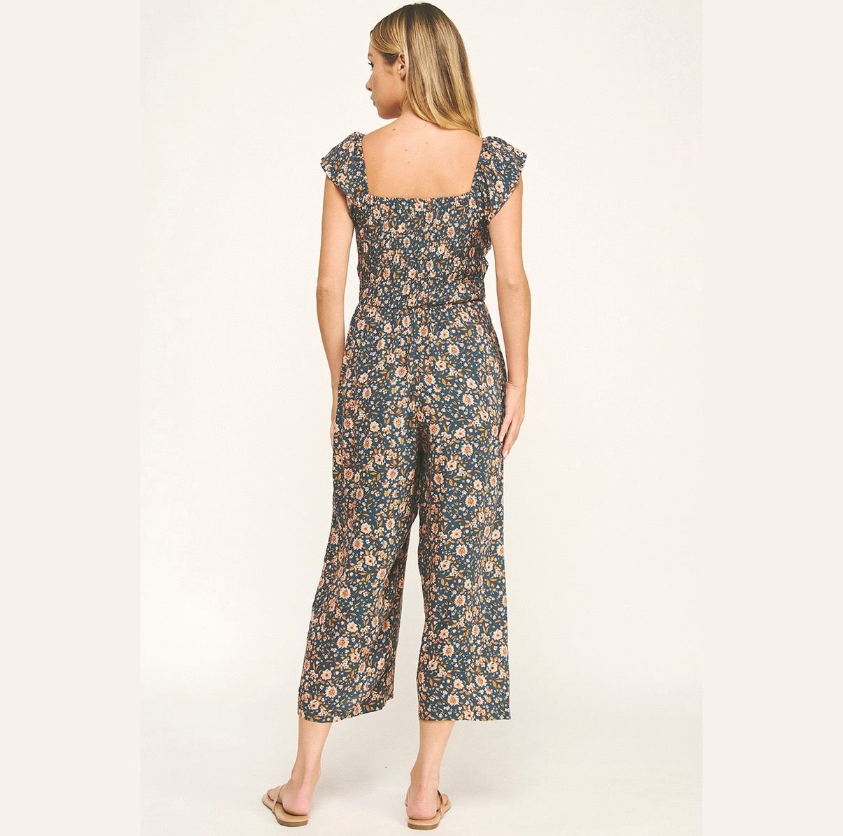 Ariella Gaucho Jumpsuit with Pockets